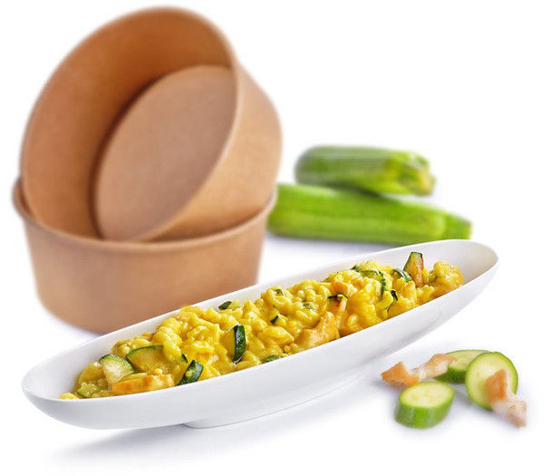 Rižota s piščancem, bučkami in curryjem