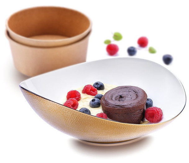 Čokoladni sufle z vaniljevo kremo